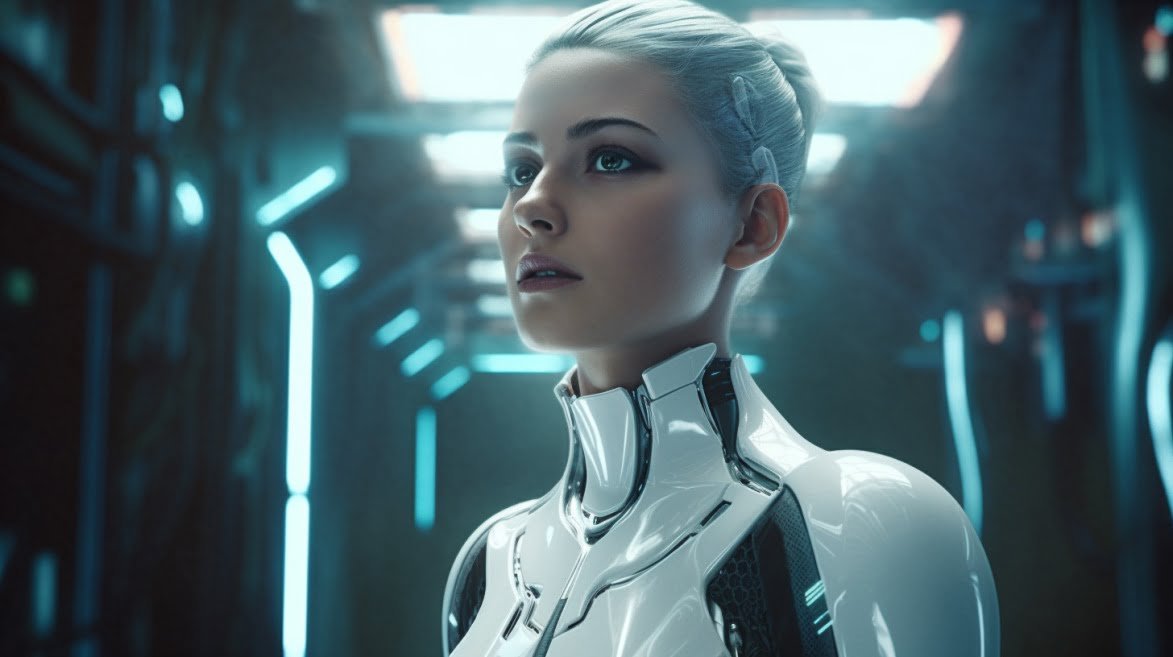 Advanced AI Robot Girl 