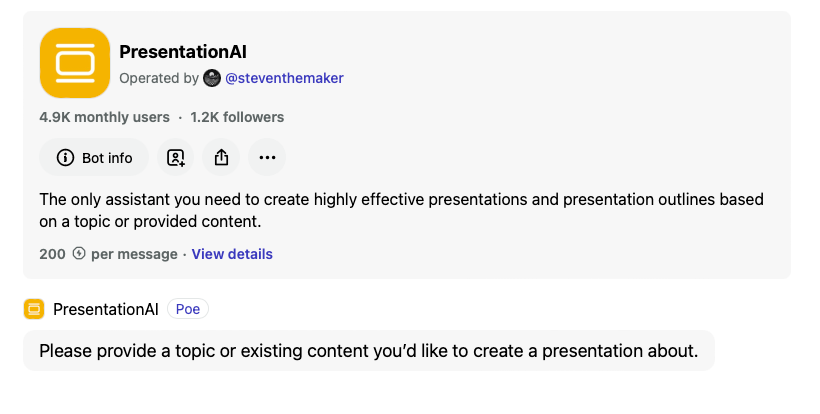 PresentationAI Bot