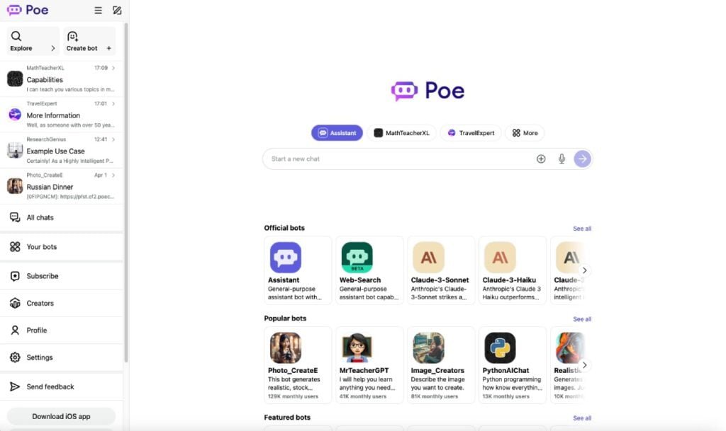 POE AI Interface